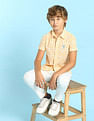U.S. Polo Assn. Kids Boys Geometric Printed Regular Fit Shirt