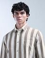 Flying Machine Vertical Striped Color Of Home Shirt