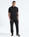 Flying Machine Tropical Print Relaxed Polo Shirt