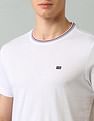 Arrow Sport Regular Fit Textured T-Shirt