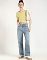Calvin Klein Jeans Womens Whiskered Relaxed Fit Jeans