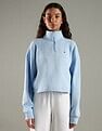 Tommy Hilfiger Regular Fit Cotton Half-Zip Sweatshirt