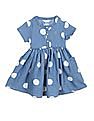 U.S. Polo Assn. Kids Polka Dot Fit And Flare Dress