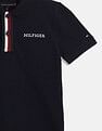 Tommy Hilfiger Kids Boys Navy Solid T-shirt for Classic Style