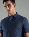 Tommy Hilfiger Solid Regular Fit Cotton Polo T-Shirt