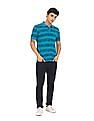 U.S. Polo Assn. Denim Co. Ribbed Collar Printed Polo Shirt
