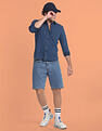 Flying Machine Patch Pocket Twill Denim Shirt