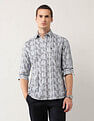 Arrow Sport Geometric Printed Pure Cotton Shirt