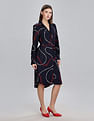 Tommy Hilfiger Viscose Spread Collar Shirt Dress
