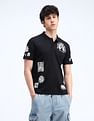 Flying Machine Printed Relxaed Fit Polo Shirt