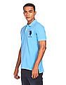 U.S. Polo Assn. Ribbed Collar Cotton Pique Polo Shirt