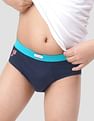 USPA Innerwear Boys Mid Rise Solid Cotton Spandex IKBA Briefs - Pack Of 3