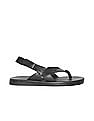 Arrow Men Black Marcus Ankle Strap Sandals