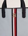Tommy Hilfiger Solid Blue Nylon Handbag