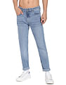 Flying Machine Slash Slim Tapered Fit Jeans
