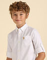 U.S. Polo Assn. Kids Boys Dobby Cotton Shirt