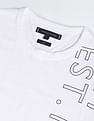 Tommy Hilfiger Organic Cotton Placement Typographic Print T-Shirt