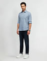 Arrow Sport Slim Fit Geometric Pattern Shirt
