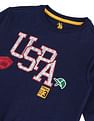 U.S. Polo Assn. Kids Brand Printed Regular Fit Sweatshirt