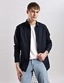 Calvin Klein Jeans Solid Slim Fit Plain Woven Shirt
