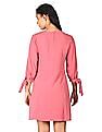 Flying Machine Women Puff Sleeve A-Line Dress