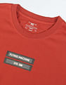 Flying Machine Silicone Print Crew Neck T-Shirt