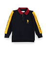 U.S. Polo Assn. Kids Boys Brand Print Cotton Polo Shirt