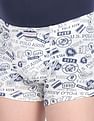 USPA Innerwear Boys Mid Rise Cotton Spandex OKT01 Trunks - Pack Of 2