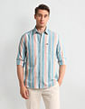 Arrow Sport Vertical Stripes Slim Fit Shirt