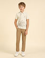 U.S. Polo Assn. Kids Boys Graphic Printed Regular Fit Polo Shirt