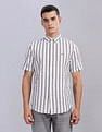 Tommy Hilfiger Striped Regular Fit Plain Woven Shirt