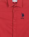 U.S. Polo Assn. Kids Boys Pure Cotton Solid Shirt