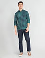 Arrow Sports Dupplin Check Manhattan Slim Fit Shirt