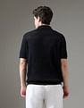 Arrow Newyork Textured Regular Fit Night Is Young Polo Shirt