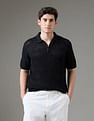 Arrow Newyork Textured Regular Fit Night Is Young Polo Shirt