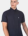 U.S. Polo Assn. Short Sleeve Cotton Linen Shirt