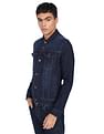 Flying Machine Appliqued Back Denim Jacket