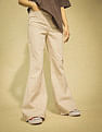 Flying Machine Women High Rise Extreme Flared Jeans