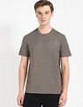 Calvin Klein Jeans Earthy Brown Solid T-Shirt