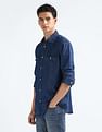 Flying Machine Brand Printed Denim Shirt