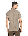 Tommy Hilfiger Men Yellow Slim Fit Check Casual Shirt