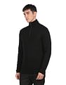 Calvin Klein Men Superior Wool Half Zipper Sweater