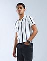 Flying Machine Vertical Striped Digitopia Polo Shirt