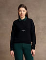 U.S. Polo Assn. Women Typographic Branding Crew Neck Sweater