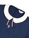 U.S. Polo Assn. Kids Girls Peter Pan Collar A-Line Dress