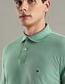 Tommy Hilfiger Solid Regular-Fit Cotton Polo T-Shirt