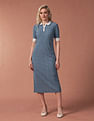 U.S. Polo Assn. Women Knitted Schiffli Polo Dress