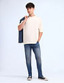 Flying Machine Slash Slim Tapered Fit Blue Jeans