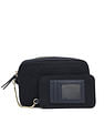 Tommy Hilfiger Solid Blue Polyester Sling Bag