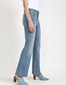 Calvin Klein Jeans Mid-Wash Flared-Fit Mid Rise Jeans